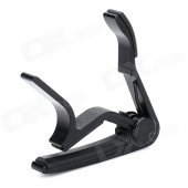 DEDO MA-11-B Zinc Alloy + Rubber Clip-On Quick Release Capo for Acoustic Guitar - Black