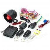 HAWKS 802 Universal Car Alarm System w/ Remote Controller Set - Black