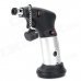 026 Stylish Windproof Double Head Butane Jet Lighter - Silver