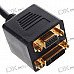 Gold Plated DVI 24+5 Male to DVI 24+5 + HD15 Female Splitter (21CM-Cable)