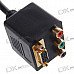 Gold Plated DVI 24+5 Male to HD15 + 3RCA Female Splitter (21CM-Cable)