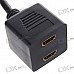 Gold Plated DVI 24+1 Male to 2 * HDMI 19-Pin Female Splitter (21CM-Cable)