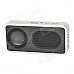 MUSIC ANGEL JH-MD09 Portable Media Player Speaker w/ TF / FM - Silver + Black + White MUSIC ANGEL JH-MD09 Portable Media Player Speaker w/ TF / FM - Silver + Black + White