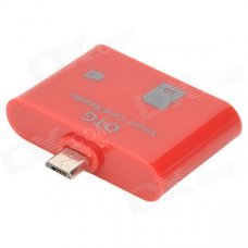 OTG Smart Card Reader for Samsung i9300 / N7100 / i9500 / i9200 - Red OTG Smart Card Reader for Samsung i9300 / N7100 / i9500 / i9200 - Red