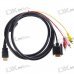 HDMI to VGA + Composite RCA Audio Video Cable (1.5M-Length)