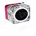 TT-028 Colorful Flash Mini Speaker w/ FM, TF Card Reader & Clock - Red TT-028 Colorful Flash Mini Speaker w/ FM, TF Card Reader & Clock - Red