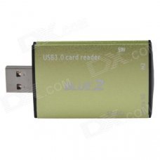High-speed Multi-functional USB 3.0 MS / M2 / Micro SD / SD (XC) Card Reader - Light Green (64GB) High-speed Multi-functional USB 3.0 MS / M2 / Micro SD / SD (XC) Card Reader - Light Green (64GB)