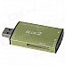 High-speed Multi-functional USB 3.0 MS / M2 / Micro SD / SD (XC) Card Reader - Light Green (64GB) High-speed Multi-functional USB 3.0 MS / M2 / Micro SD / SD (XC) Card Reader - Light Green (64GB)