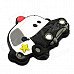 5.5 x 3.8cm Creative Fridge Magnet / Toy Police Car Magnet Blackboard Sticker - Black + White