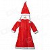 Kid's Cute Non-woven Cloth Dress + Hat for Christmas - Red + White Kid's Cute Non-woven Cloth Dress + Hat for Christmas - Red + White