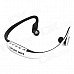 Rechargeable Sports MP3 Player Headset w/ TF - White + Grey Rechargeable Sports MP3 Player Headset w/ TF - White + Grey