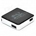 Mini Square Shape MP3 Player w/ TF - Black + Silver Mini Square Shape MP3 Player w/ TF - Black + Silver