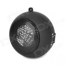 Hamburger Style Mini Speaker for Laptop + Cell Phone + MP3 - Black Hamburger Style Mini Speaker for Laptop + Cell Phone + MP3 - Black