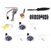 ll-XM Replacement Parts Set for Fixed-Wing R/C Aircraft - Black + Golden + Silver