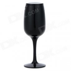 Red Wine Glass Style Gas Butane Lighter - Black