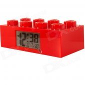 LEGO Brick Alarm Clock - Red