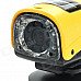 RD-F3000 1.5" LCD 5.0 MP 720P Mini Sports DV Water Resistant Camera Camcorder w/ TF / 8-LED - Yellow RD-F3000 1.5" LCD 5.0 MP 720P Mini Sports DV Water Resistant Camera Camcorder w/ TF / 8-LED - Yellow