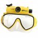 5.0MP Wide-Angle HD 720P 30m Diving Mask Camera w/ DV / 2-LED / Micro USB / 8GB TF - Yellow 5.0MP Wide-Angle HD 720P 30m Diving Mask Camera w/ DV / 2-LED / Micro USB / 8GB TF - Yellow