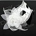 Party Glitter Feather Flower Mask - White Party Glitter Feather Flower Mask - White