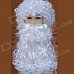 LOOF Christmas Santa Claus Full Curly Wig Mustache Set - White