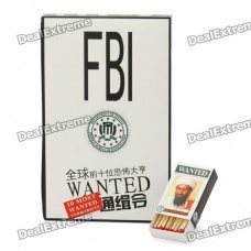 FBI 10 Most Wanted Series Match Sticks (10-Box Pack)