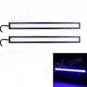 6W 450lm 435nm COB LED Blue Light Car Daytime Running Lamp - (12V / 2 PCS)