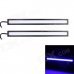 6W 450lm 435nm COB LED Blue Light Car Daytime Running Lamp - (12V / 2 PCS) 6W 450lm 435nm COB LED Blue Light Car Daytime Running Lamp - (12V / 2 PCS)