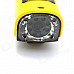 S20 720P Mini Sports DV 5.0MP CMOS Water Resistant Camera Camcorder - Yellow S20 720P Mini Sports DV 5.0MP CMOS Water Resistant Camera Camcorder - Yellow
