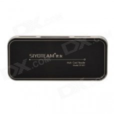SIYOTEAM SY-631 USB 2.0 SD / MicroSD / MS / M2 / Mini SD / SDHC Card Reader - Black (Max. 32GB) SIYOTEAM SY-631 USB 2.0 SD / MicroSD / MS / M2 / Mini SD / SDHC Card Reader - Black (Max. 32GB)