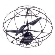 HappyCow 777-289 8-CH App-controlled Wireless Spy Robotic UFO - Black HappyCow 777-289 8-CH App-controlled Wireless Spy Robotic UFO - Black