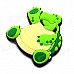 4 x 4.3cm Creative Little Cartoon Turtle Style Fridge Magnet - Green + Light Yellow