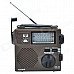 Tecsun GR-88 Portable Hand-held Full Band Stereo Hand Power Generator Radio Receiver w/ Lamp - Brown Tecsun GR-88 Portable Hand-held Full Band Stereo Hand Power Generator Radio Receiver w/ Lamp - Brown