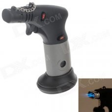 MENGHU 4679 High Quality Windproof Lighter w/ Cover & Base - Black + Titanium MENGHU 4679 High Quality Windproof Lighter w/ Cover & Base - Black + Titanium