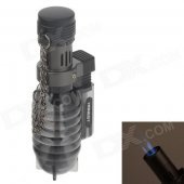 Honest 505 1300℃ Triple Jet Flame Strong Fire Lighter w/ Cover - Black