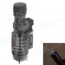 Honest 505 1300℃ Triple Jet Flame Strong Fire Lighter w/ Cover - Black