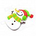 3.2 x 5.2cm Creative Cartoon Long Nose Snowman Fridge Magnet Chalkboard Stickers - Multicolored
