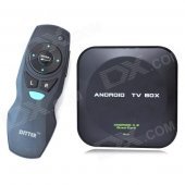 DITTER T25 Quad-Core Android 4.2 Google TV Player w/ 1GB RAM, 8GB ROM, Bluetooth + Air Mouse - Black
