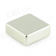 25 x 25 x 10mm Powerful NdFeB Magnet - Silver
