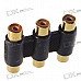 3 * RCA Female to 3 * RCA Female Adapter 3 * RCA Female to 3 * RCA Female Adapter