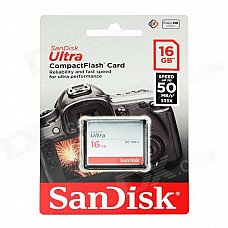 SanDisk Ultra CompactFlash CF Memory Card - Silver (16GB / 333X) SanDisk Ultra CompactFlash CF Memory Card - Silver (16GB / 333X)