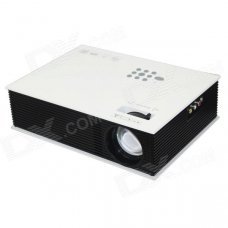 RuiQ RQ80 1500 Lumens Native 800x480 LED Projector w/ AV / VGA / HDMI / USB / SD / TV - White+Black RuiQ RQ80 1500 Lumens Native 800x480 LED Projector w/ AV / VGA / HDMI / USB / SD / TV - White+Black