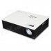 RuiQ RQ80 1500 Lumens Native 800x480 LED Projector w/ AV / VGA / HDMI / USB / SD / TV - White+Black RuiQ RQ80 1500 Lumens Native 800x480 LED Projector w/ AV / VGA / HDMI / USB / SD / TV - White+Black