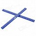 Magnet + Plastic Magnetic Stripes w/ Scale - Deep Blue (2 PCS) Magnet + Plastic Magnetic Stripes w/ Scale - Deep Blue (2 PCS)