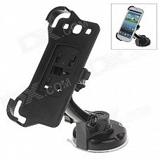 360 Degree Rotation Holder Mount w/ H17 Suction Cup + Back Clamp for Samsung Galaxy S3 i9300 - Black 360 Degree Rotation Holder Mount w/ H17 Suction Cup + Back Clamp for Samsung Galaxy S3 i9300 - Black