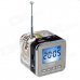 TT-028 Colorful Flash Mini Speaker w/ FM, TF Card Reader & Clock - Black TT-028 Colorful Flash Mini Speaker w/ FM, TF Card Reader & Clock - Black