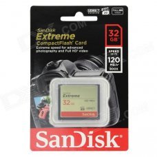 SanDisk Extreme CompactFlash CF Card (32GB / 800X) SanDisk Extreme CompactFlash CF Card (32GB / 800X)