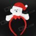Cute Polar Bear Style Headdress Christmas Objects - White + Red Cute Polar Bear Style Headdress Christmas Objects - White + Red