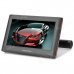 FRS-988 9'' Universal Car Headrest DVD Player w/ FM/IR Transmitter / AV / USB / SD - Black