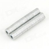 10050149W Small Hole NdFeB Magnets - Silver (100 PCS)