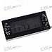 Digital Compact LCD Thermometer + Clock with Outdoors Remote Sensor Digital Compact LCD Thermometer + Clock with Outdoors Remote Sensor